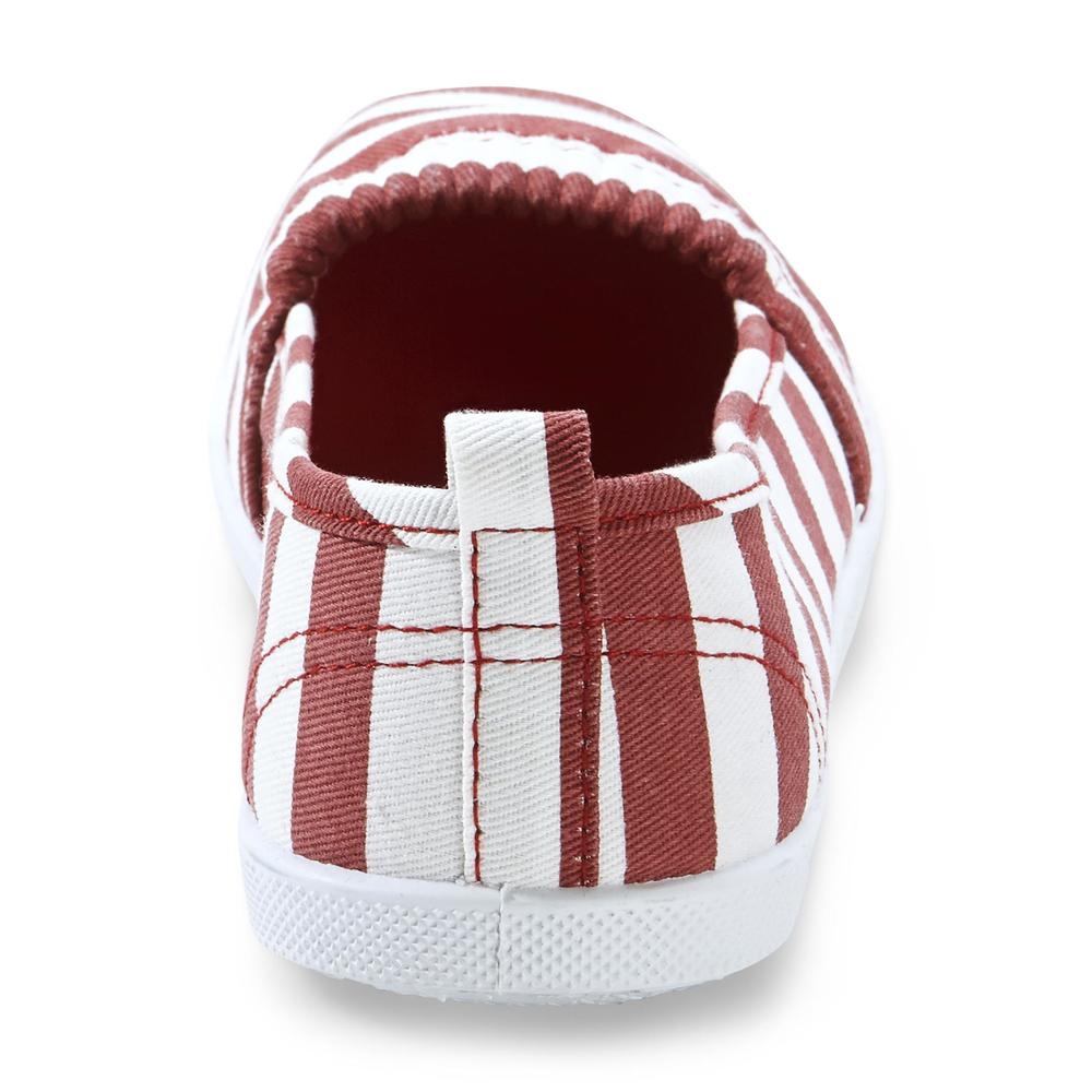 Basic Editions Women's Dakota Red/White Casual Flat Shoe