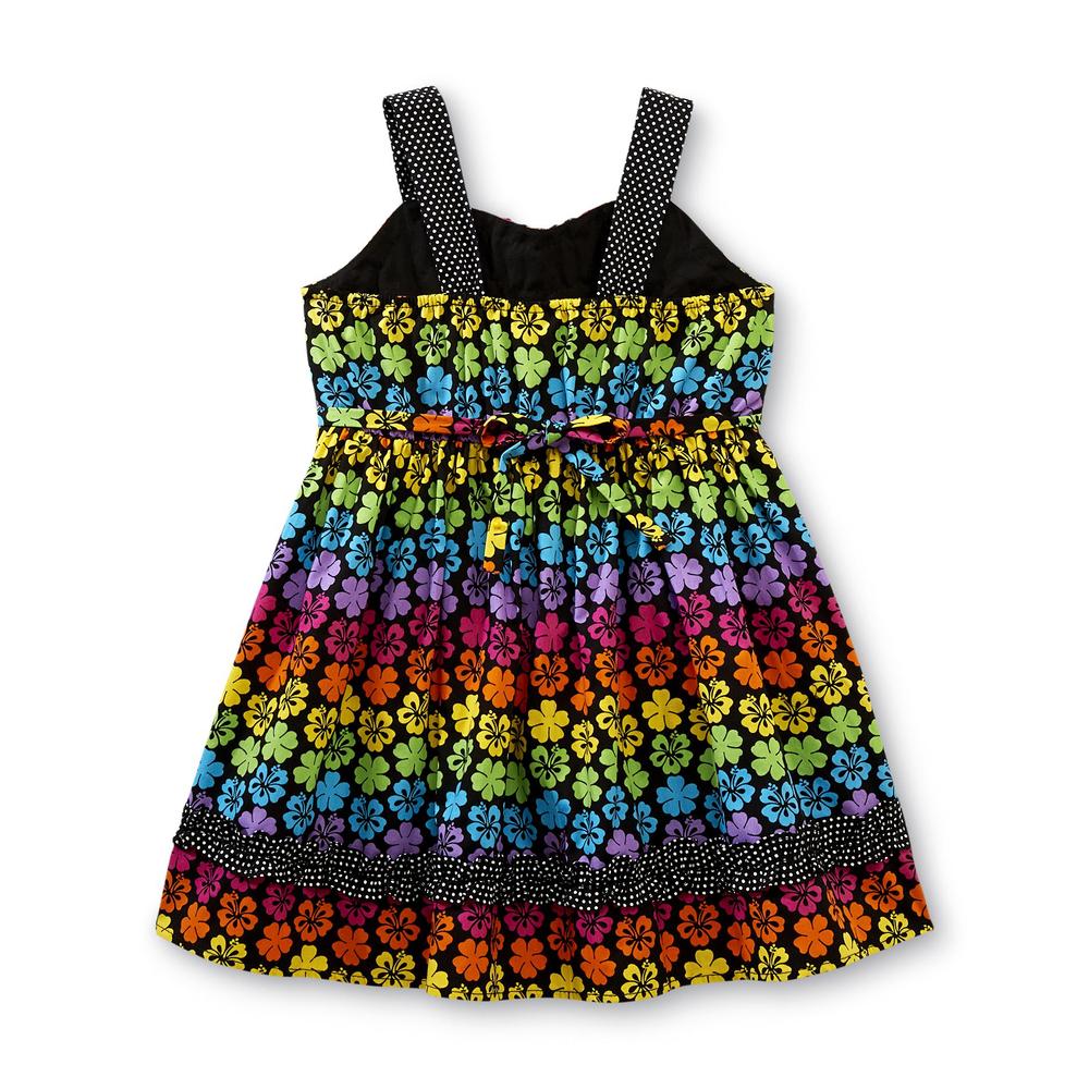 WonderKids Infant & Toddler Girl's Sundress - Floral  Polka Dot & Rainbow