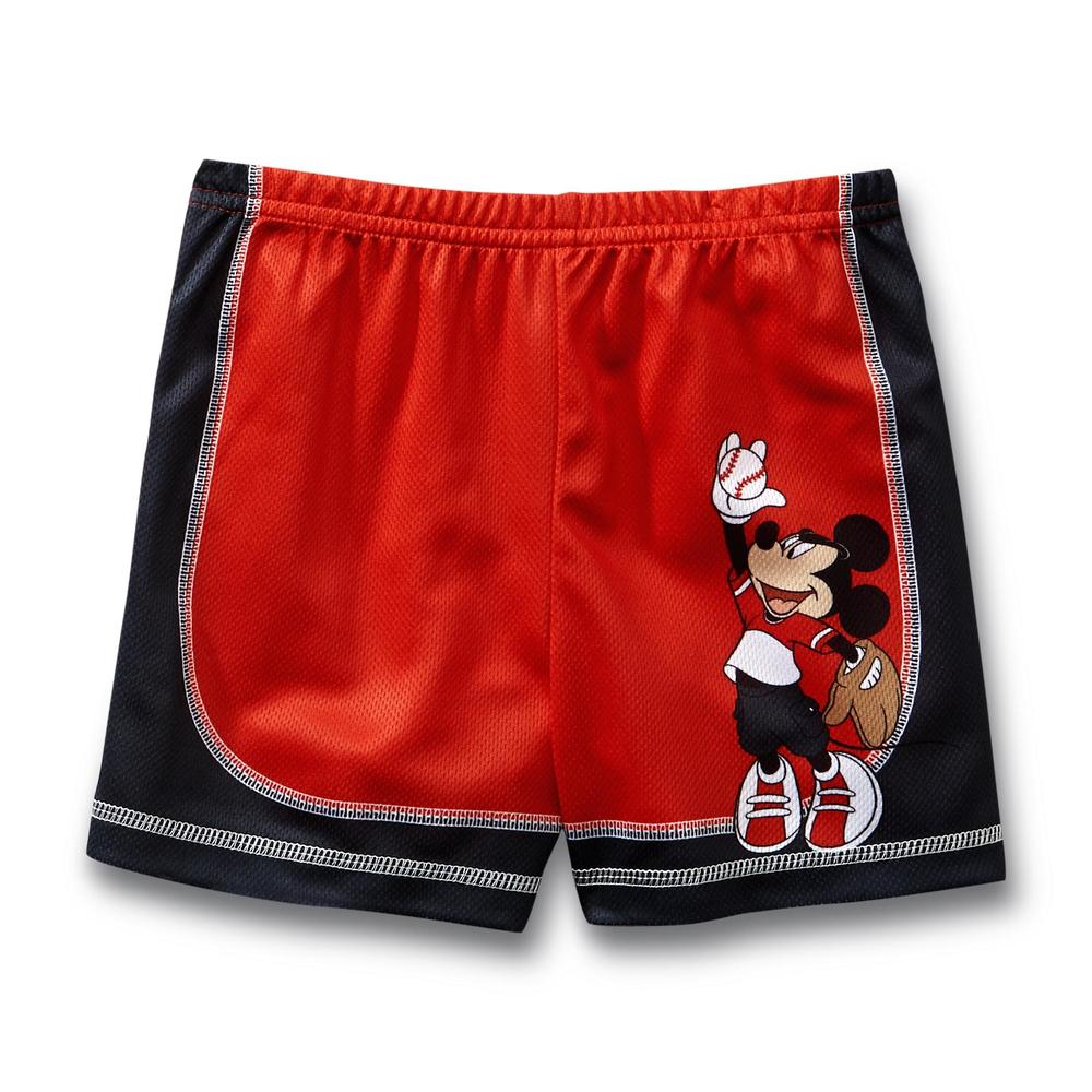 Disney Infant & Toddler Boy's Pajama Shirt & Shorts - Baseball Mickey