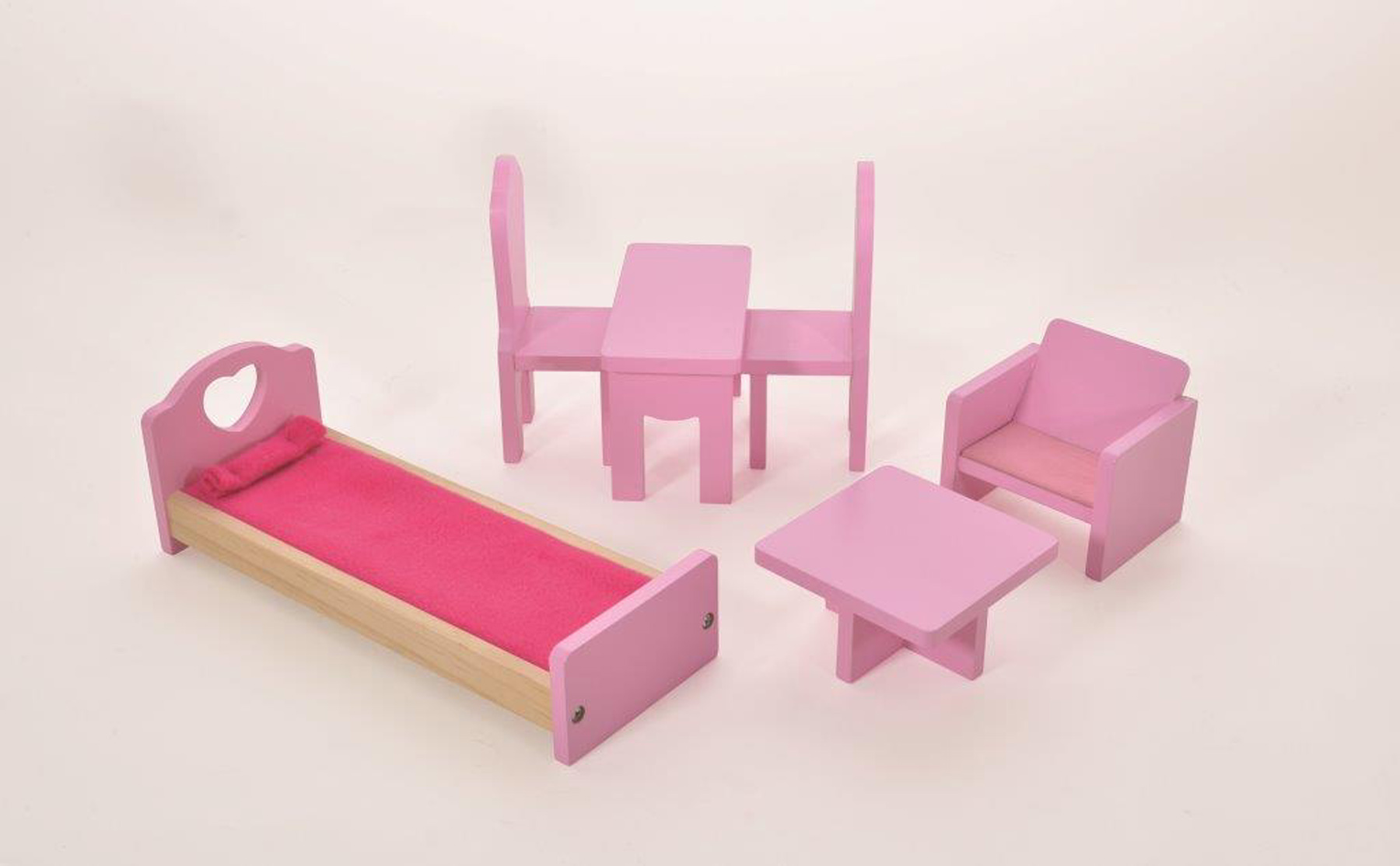 Fortune East 6 Piece Pink Furniture Set