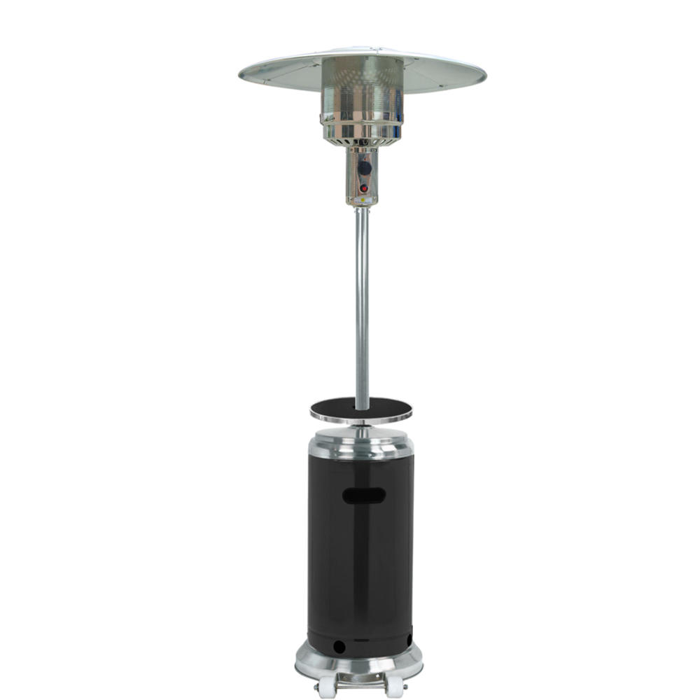 Hiland 87" Black and Stainless Steel Finish Patio Heater