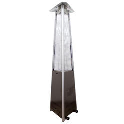 Hiland AZ Patio Heaters HLDS01-CGTHG Commercial Bronze Glass Tube Patio Heater