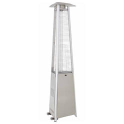 Hiland AZ Patio Heaters HLDS01-CGTSS Commercial Stainless Steel Glass Tube Patio Heater