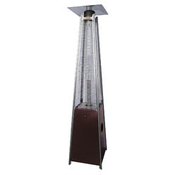 Hiland AZ Patio Heaters Glass Tube Patio Heater in Hammered Bronze