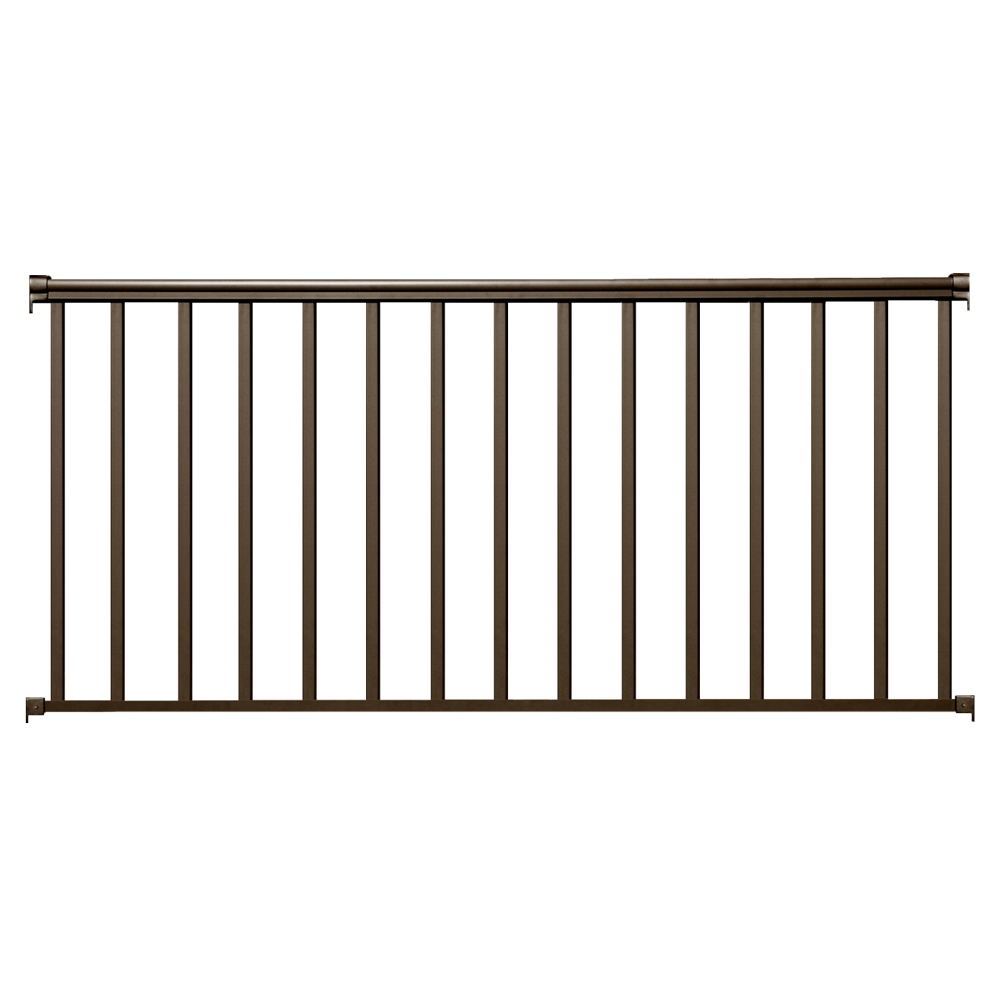 Contractor Building Products Aluminum Contractor Handrail 6 ft. Residential  36 in. Tall - Bronze