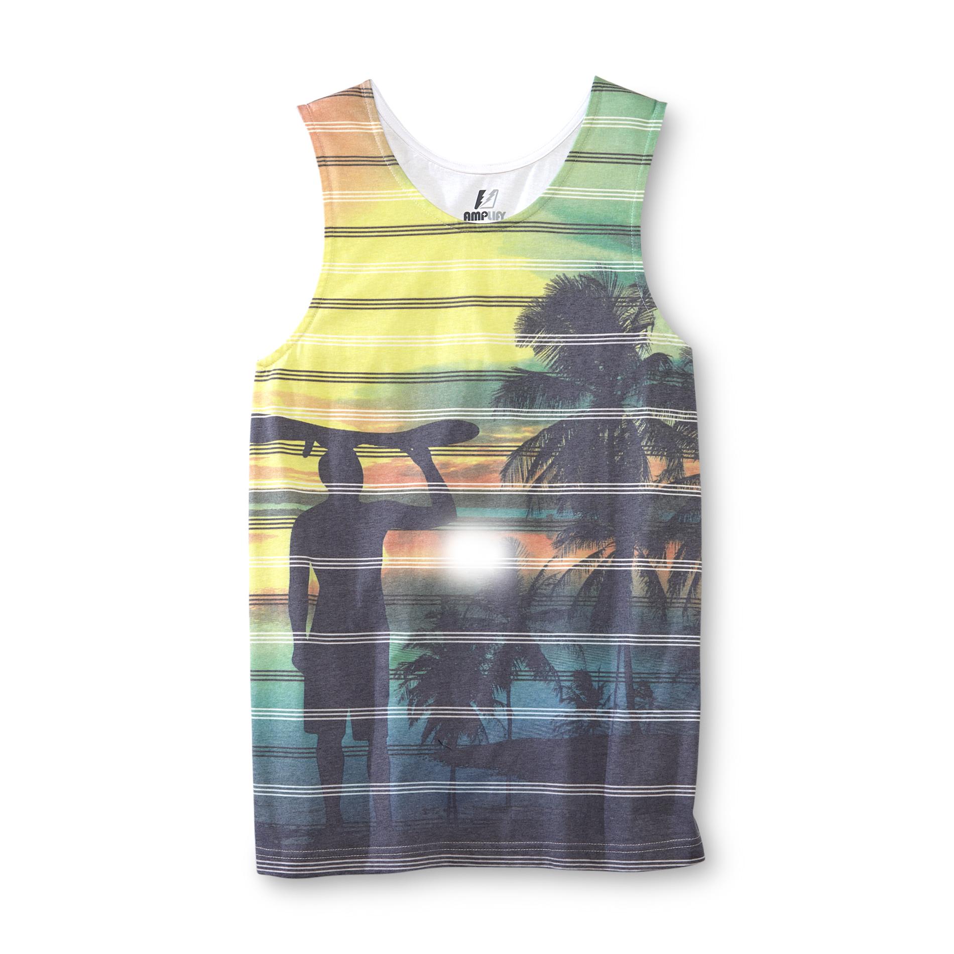 Amplify Young Men's Graphic Tank Top - Surfer