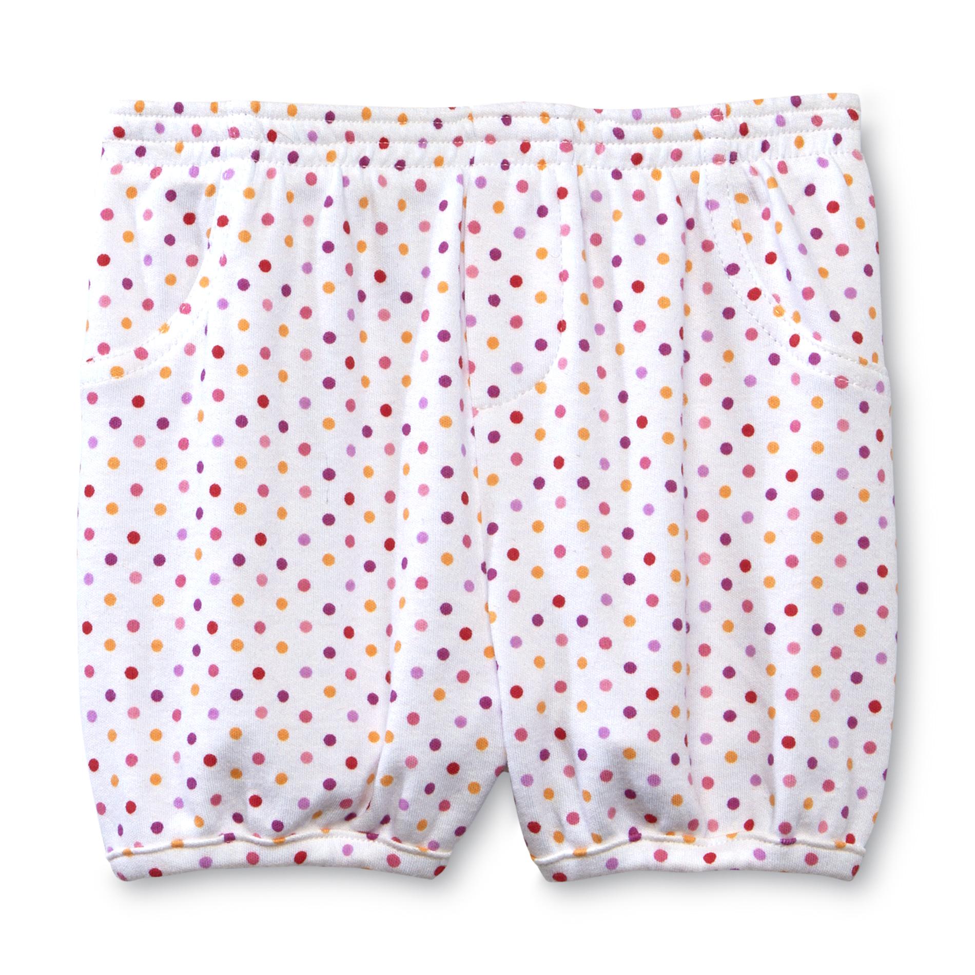 Small Wonders Newborn Girl's Bubble Shorts - Dots