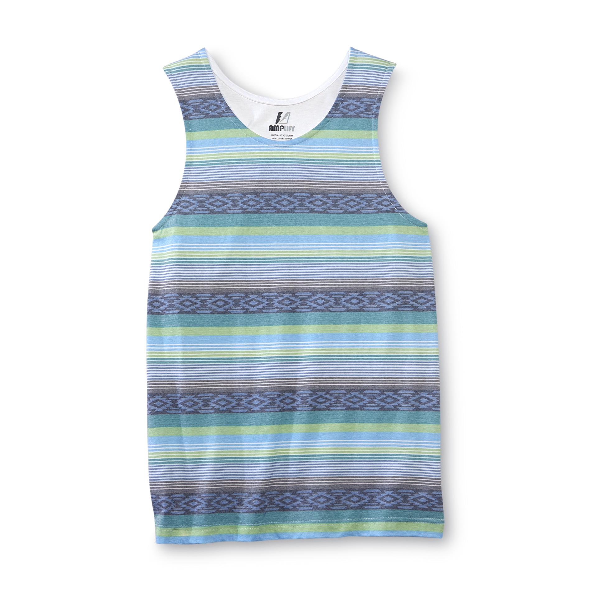 Amplify Young Men's Tank Top - Tribal & Striped