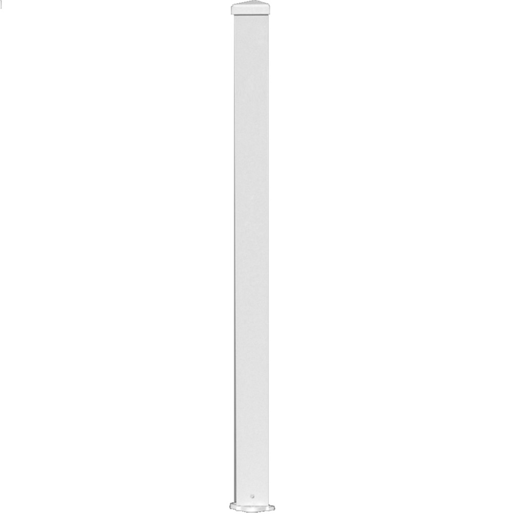 Contractor Building Products Aluminum Contractor Post 3x3 in. Residential  38 in. Tall - White