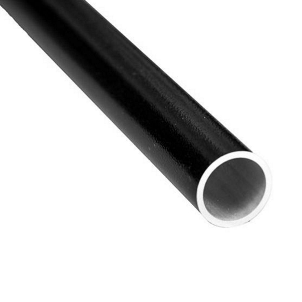 Contractor Building Products Aluminum Contractor ADA Handrail 1.9" Round x 24 ft. - Tex. Black (pipe only)