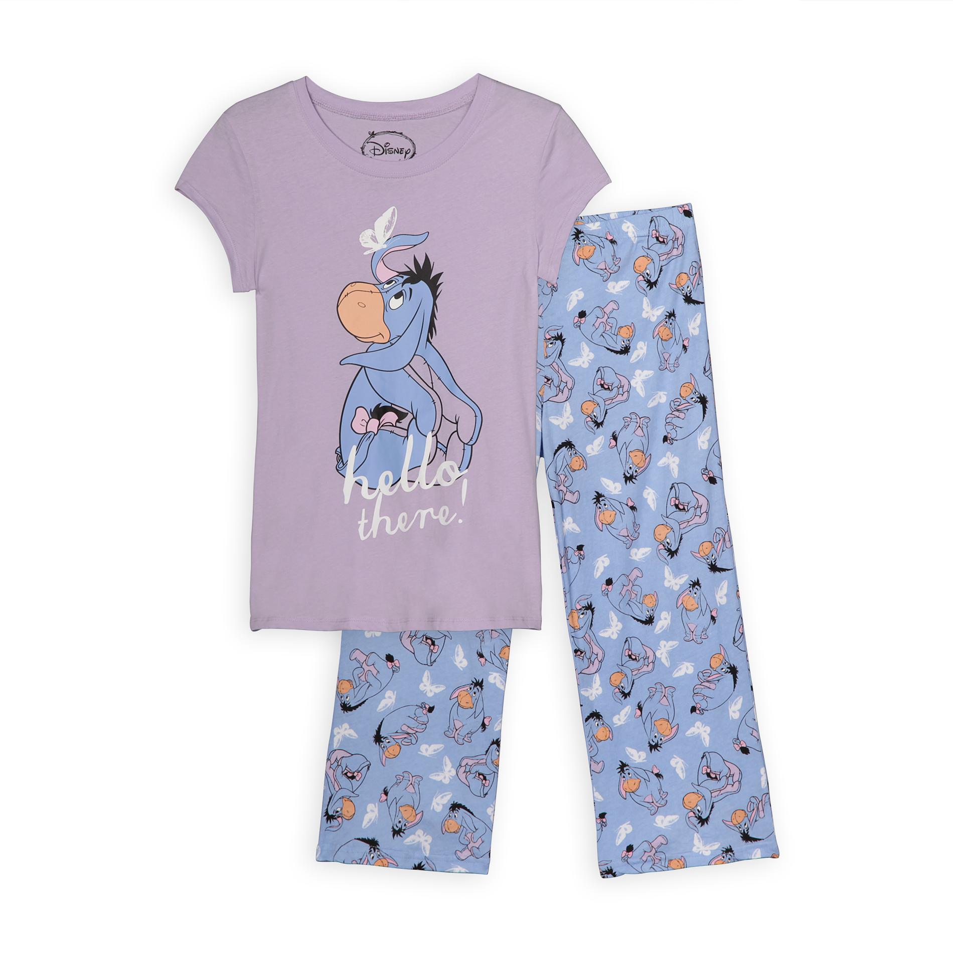 Disney Winnie the Pooh Women's Pajama T-Shirt & Capris - Eeyore