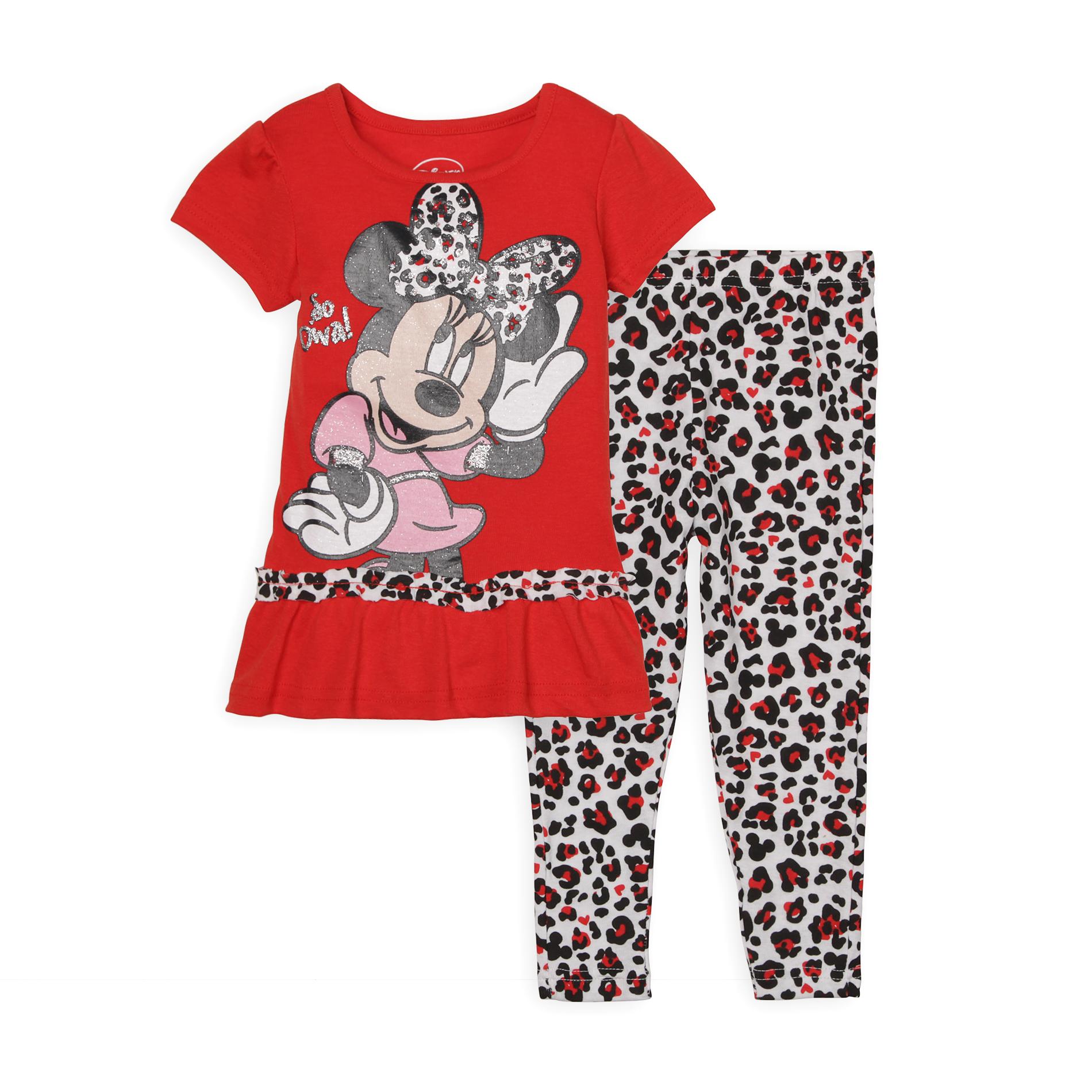 Disney Infant & Toddler Girl's Tunic Top & Leggings - Minnie Mouse
