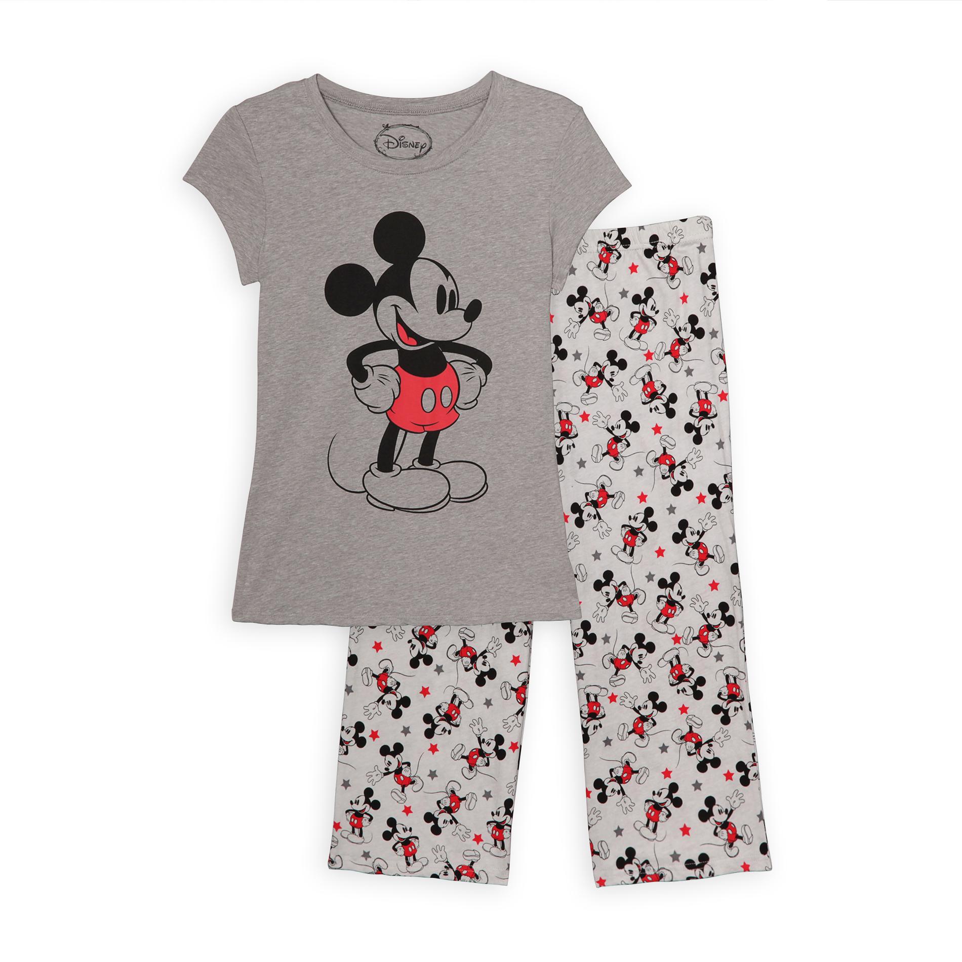 Disney Women's Pajama T-Shirt & Capris - Vintage Mickey