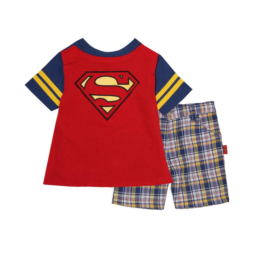 DC Comics Toddler Boy's Caped T-Shirt & Shorts - Superman