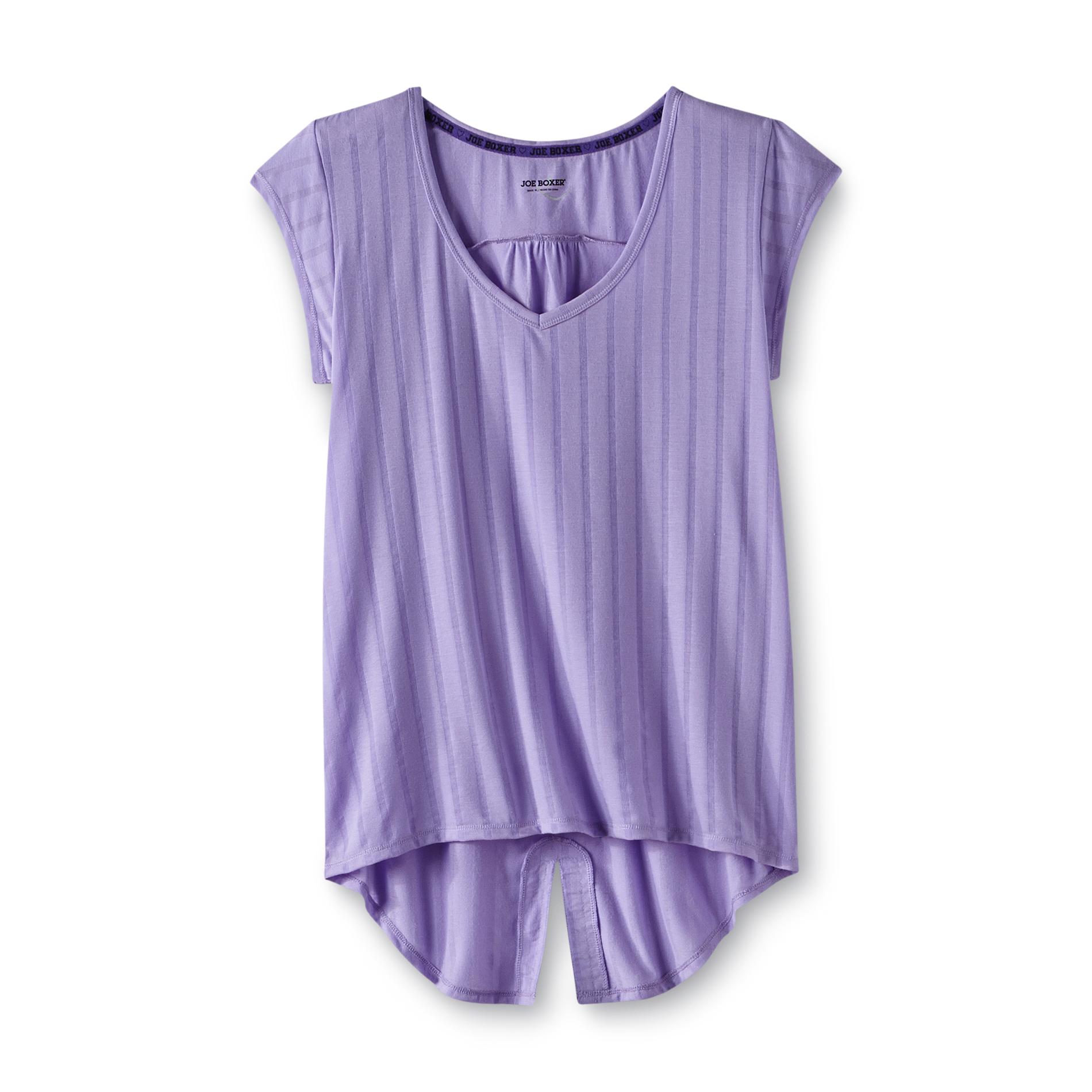Joe Boxer Women's High-Low Sleep Shirt - Striped