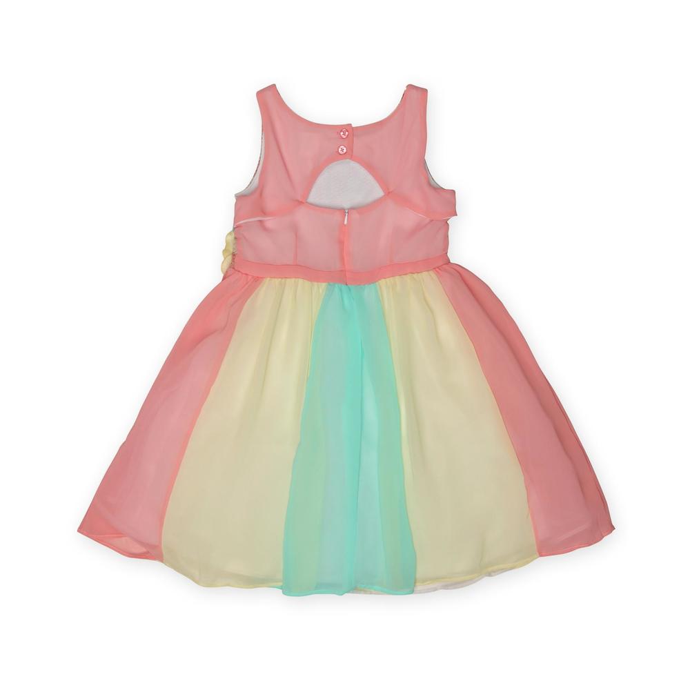 Youngland Girl's Party Dress - Sequins & Rainbow