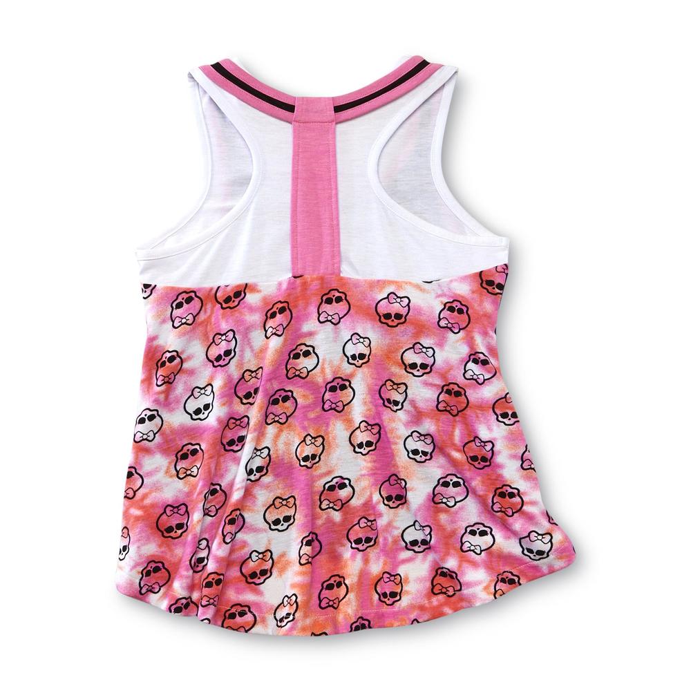 Monster High Girl's Racerback Tank Top - Frights Camera Action