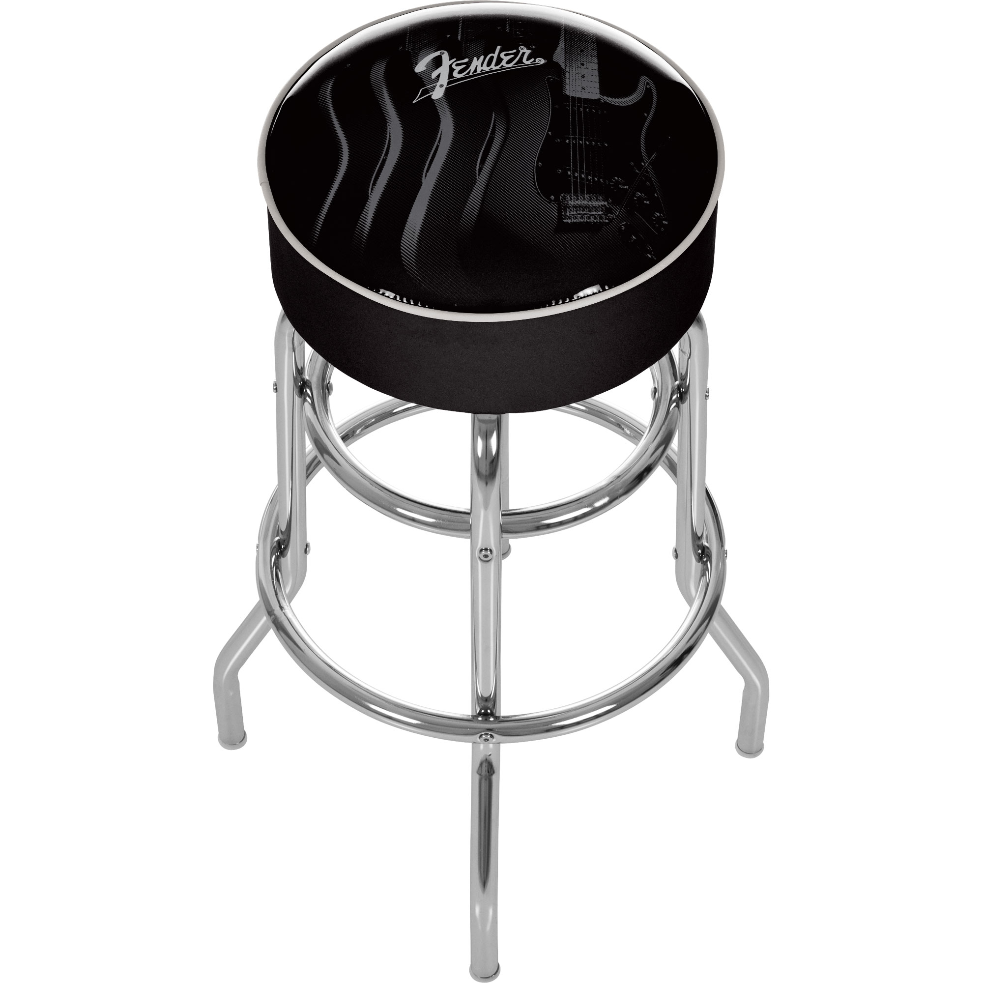 Trademark Fender Stratocasters Galore Padded Bar Stool - Made In USA