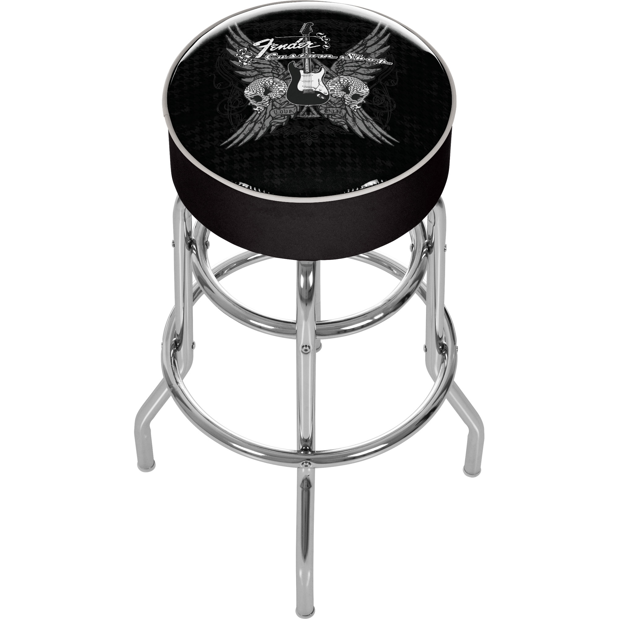 Trademark Fender Wings to the Strat Padded Bar Stool - Made In USA