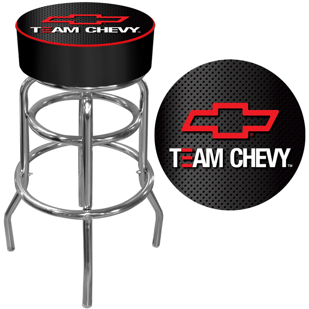 Trademark Team Chevy Racing Padded Bar Stool - Made In USA