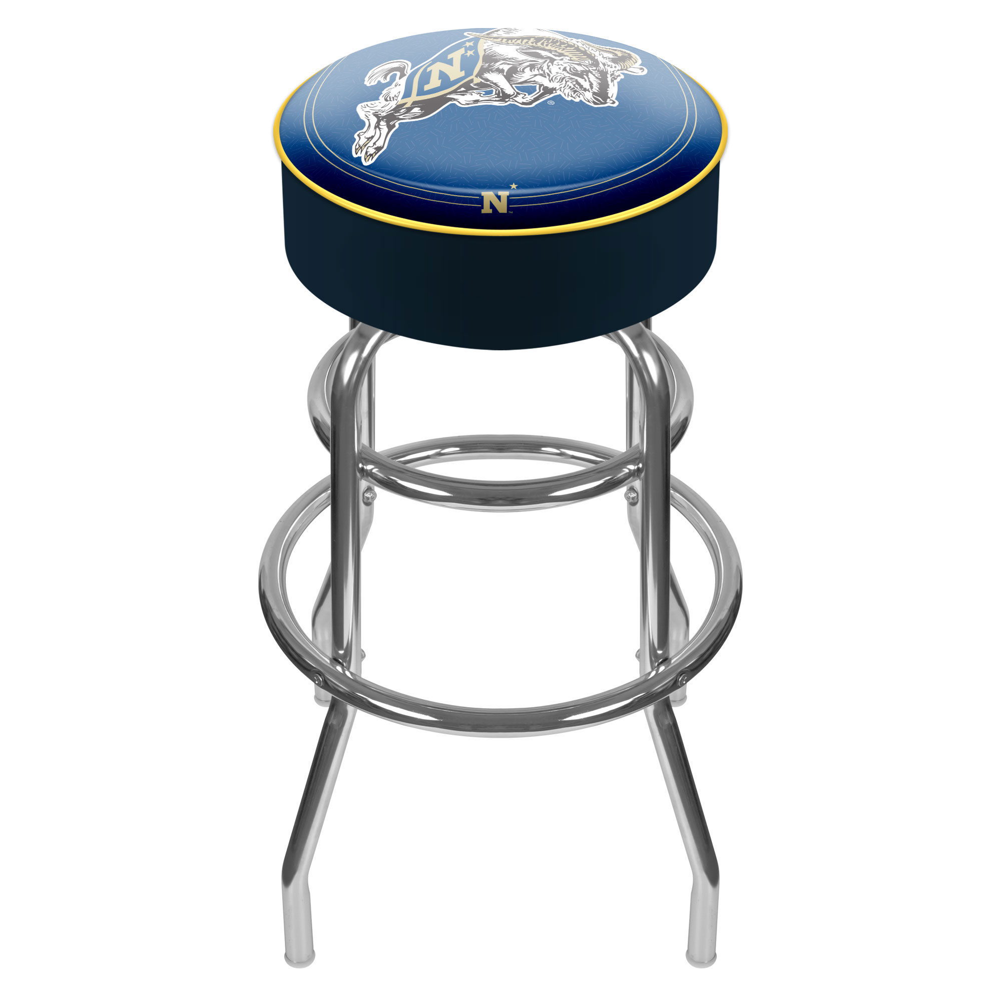 Trademark United States Naval Academy Padded Bar Stool - Made In USA