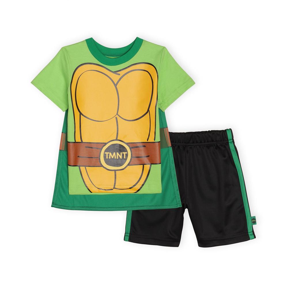 Nickelodeon Toddler Boy's Turtle Cape T-Shirt & Shorts - Teenage Mutant Ninja Turtles