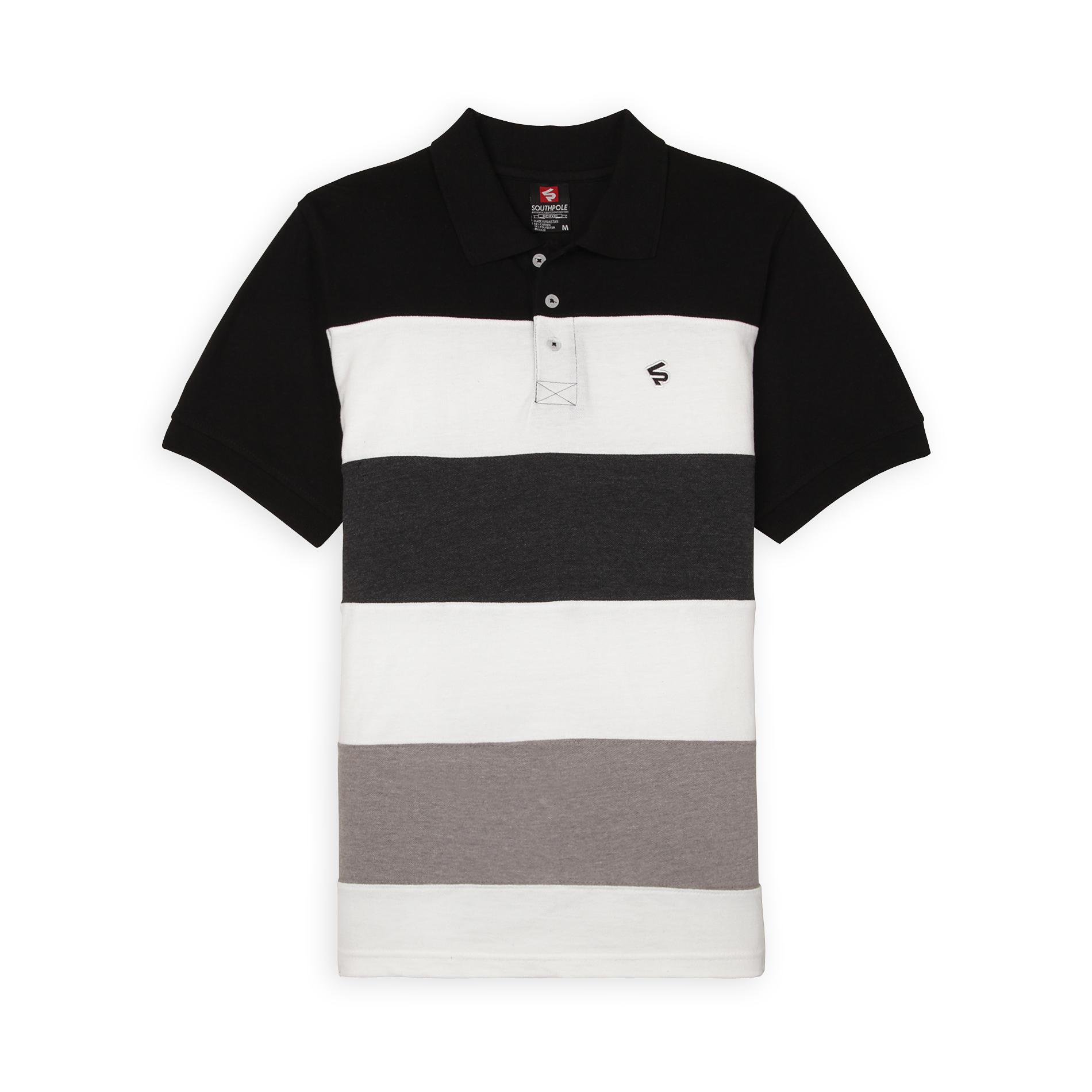 Southpole Young Men's Polo Shirt - Rugby Stripes