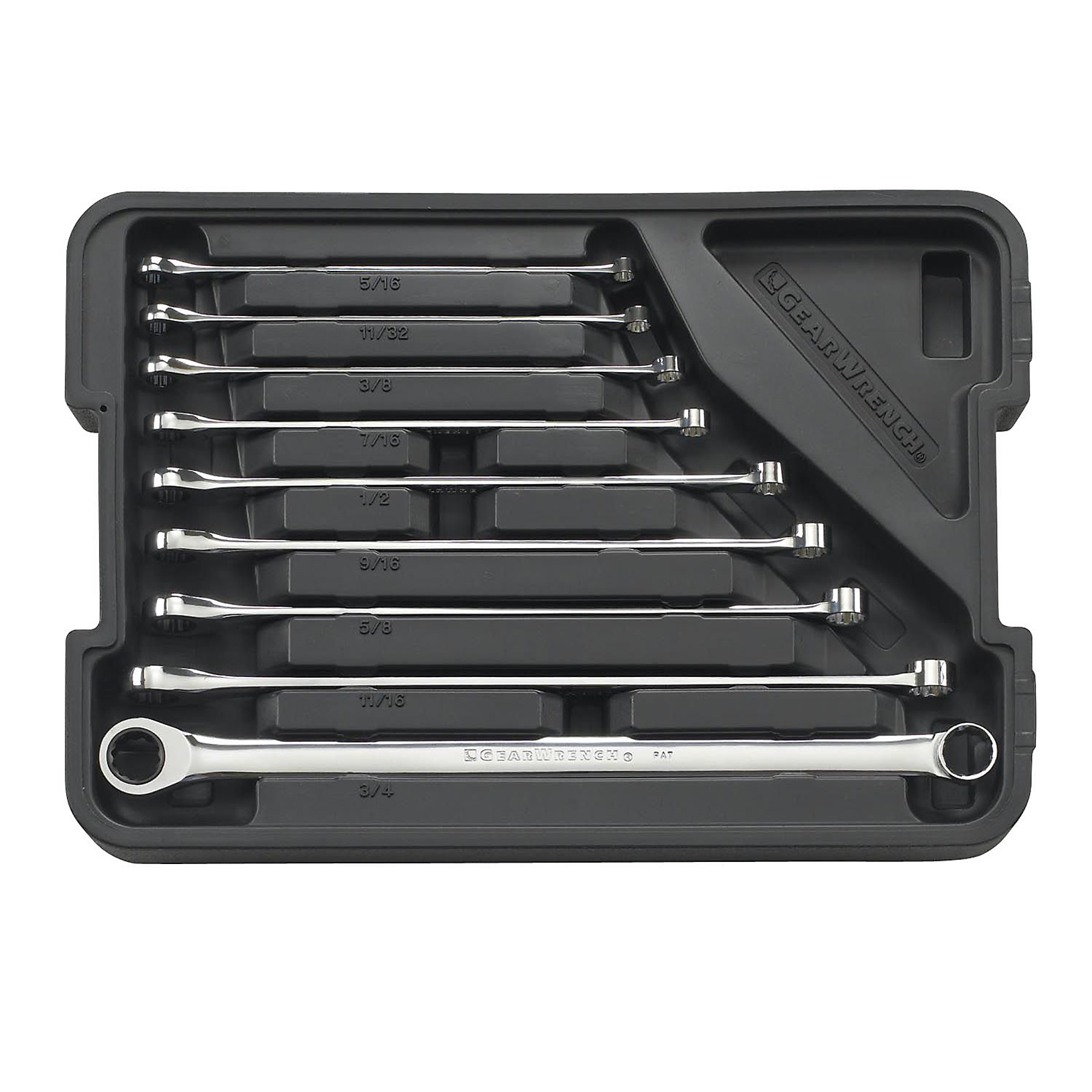 GearWrench 9 pc. XL GearBox&#8482; Double Box Ratcheting Wrench Set SAE