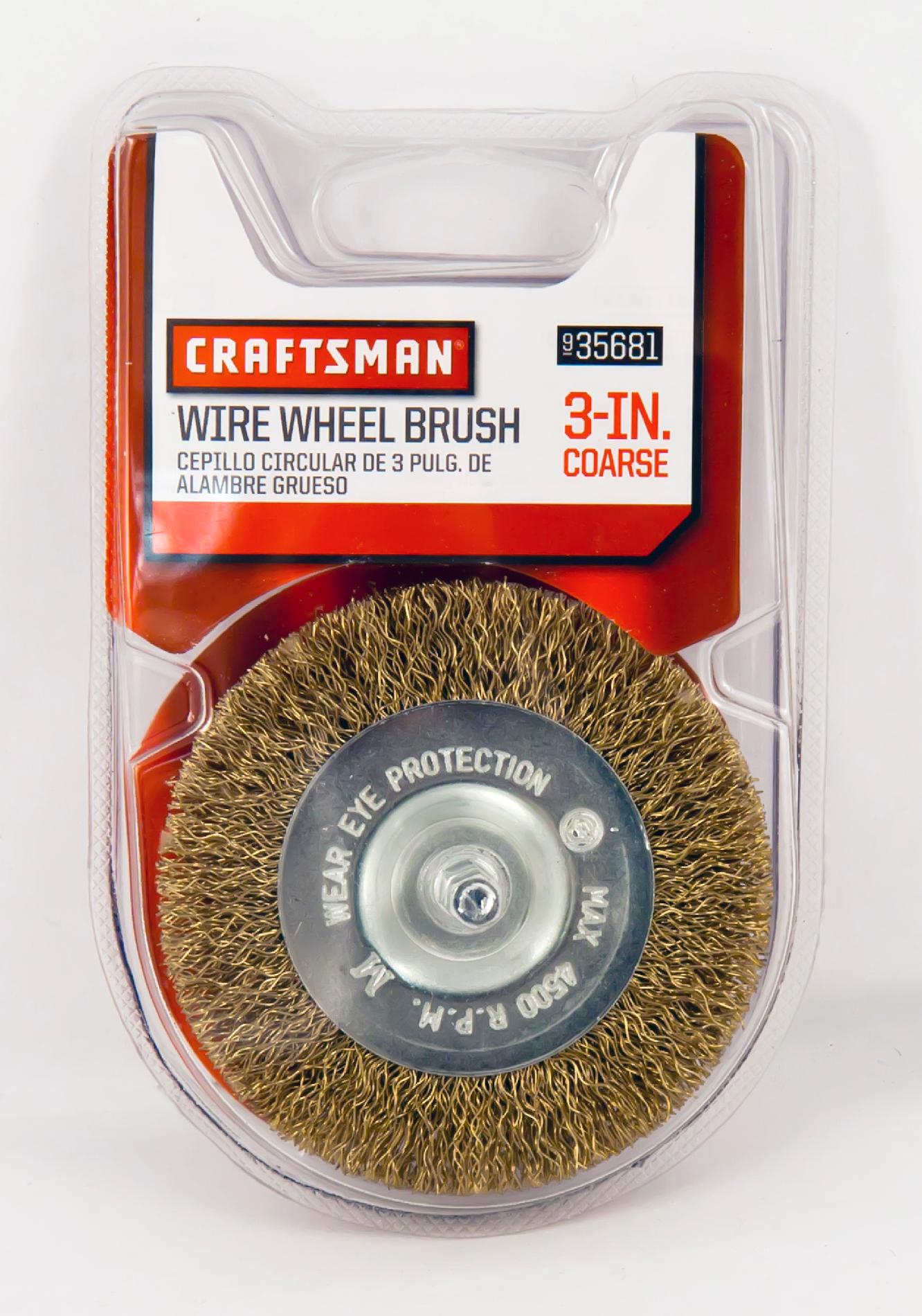 Craftsman 3" Coarse Wire Wheel Brush