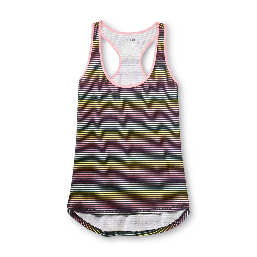Joe Boxer Women's Pajama Tank Top & Capris - Rainbow Striped
