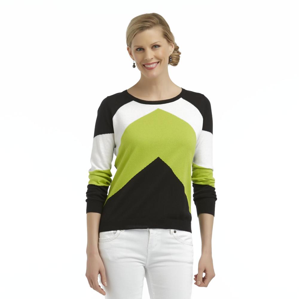 Jaclyn Smith Women's Sweater - Colorblock
