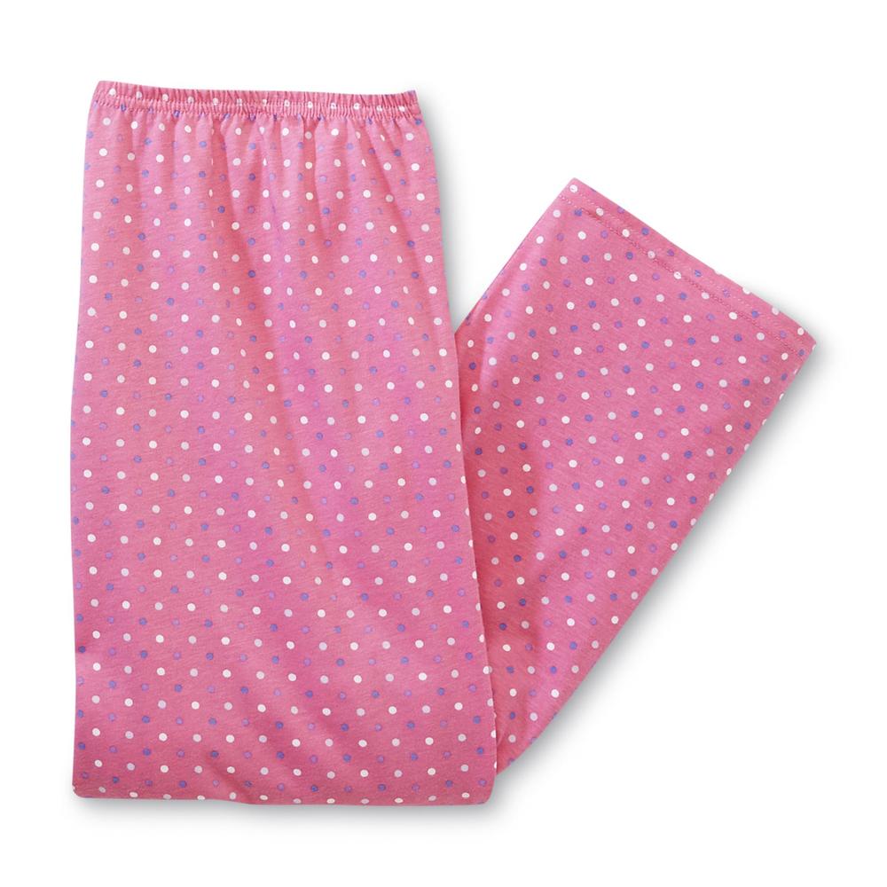 Laura Scott Women's Pajama Top & Cropped Pants - Polka Dot
