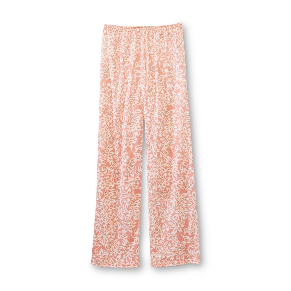 Laura Scott Women's Pajama Top & Cropped Pants - Floral