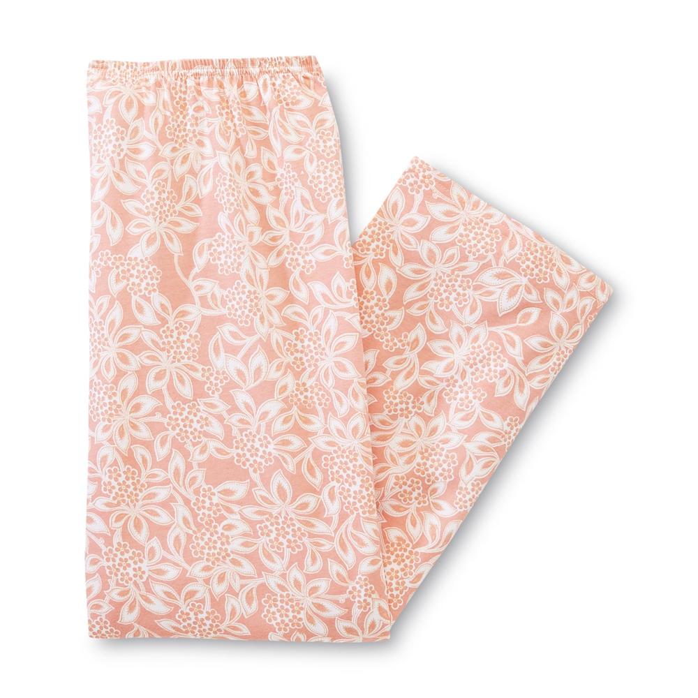 Laura Scott Women's Pajama Top & Cropped Pants - Floral