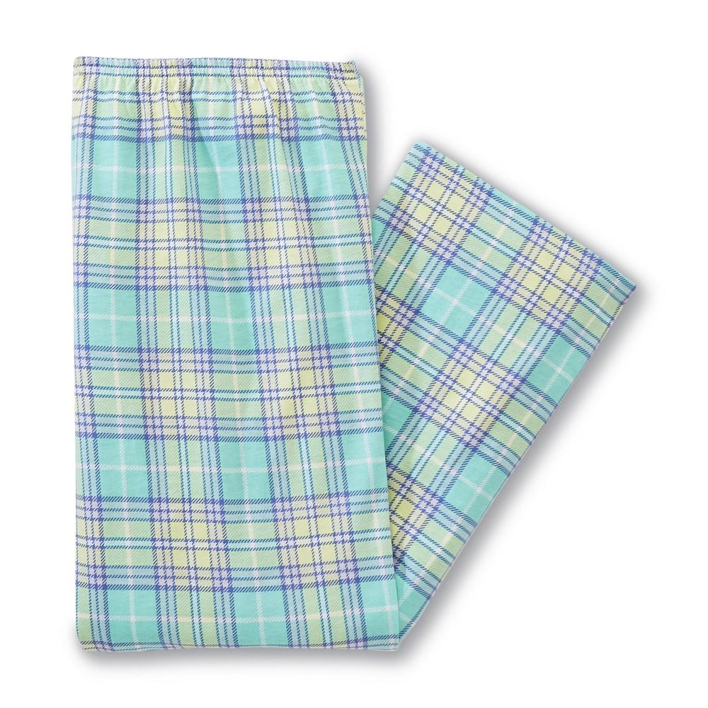 Laura Scott Women's Pajama Top & Cropped Pants - Plaid