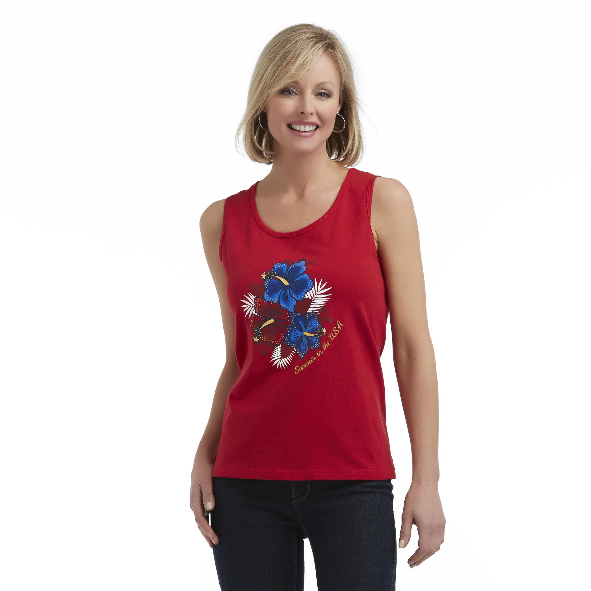 Holiday Editions Women's Graphic Tank Top - Americana