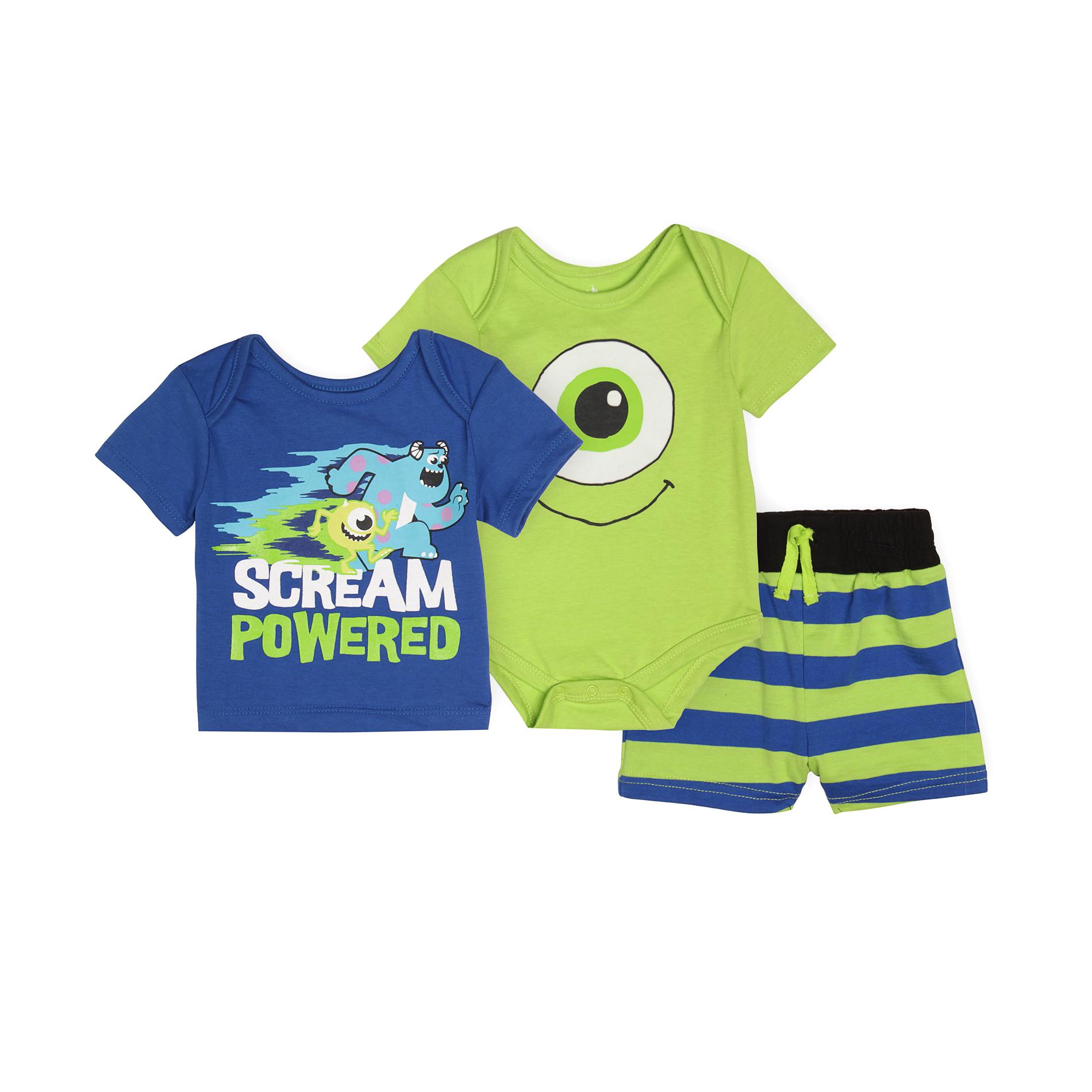Disney Monsters  Inc. Newborn & Infant Boy's Bodysuit  Shirt & Shorts