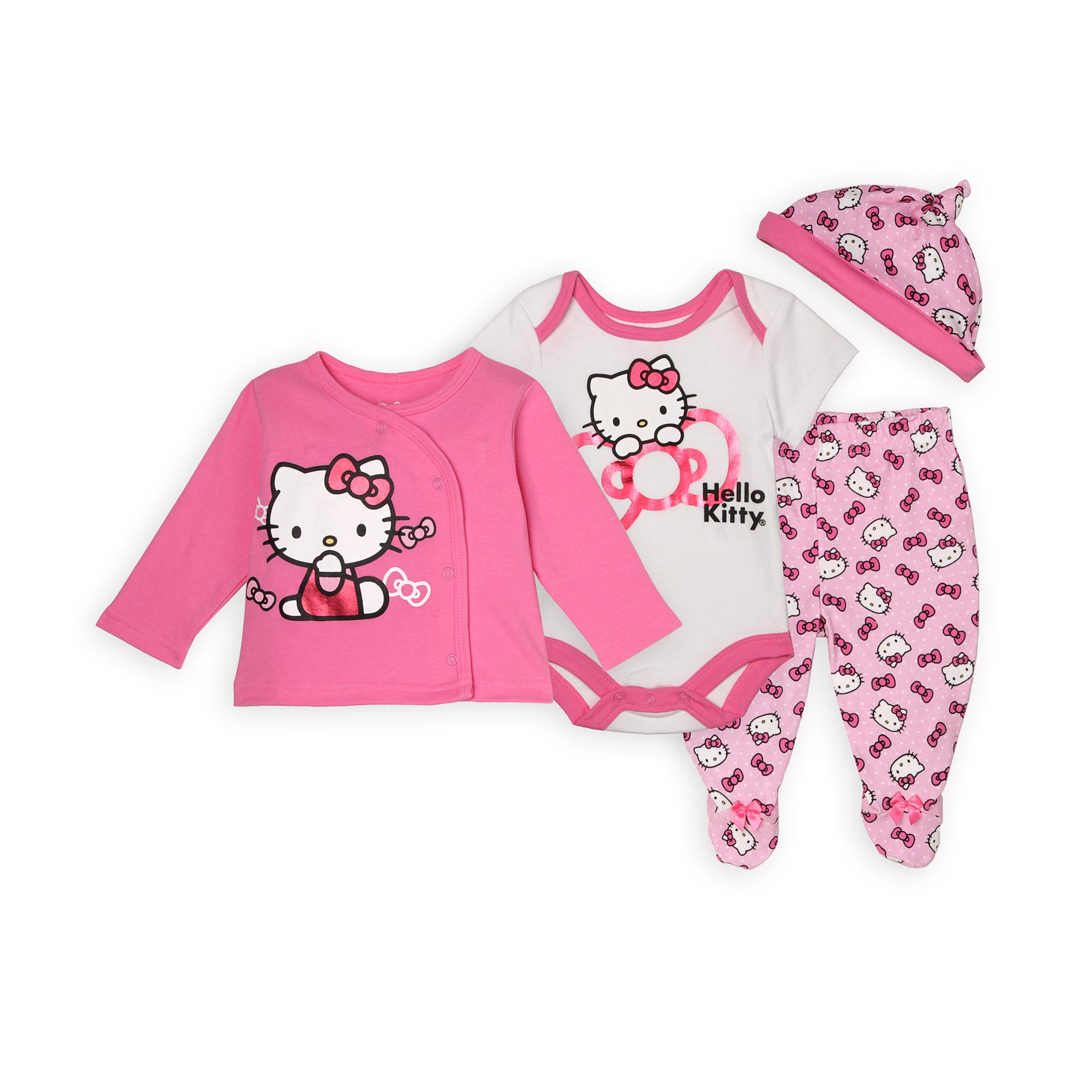 Hello Kitty Newborn & Infant Girl's 4-Piece Layette Set