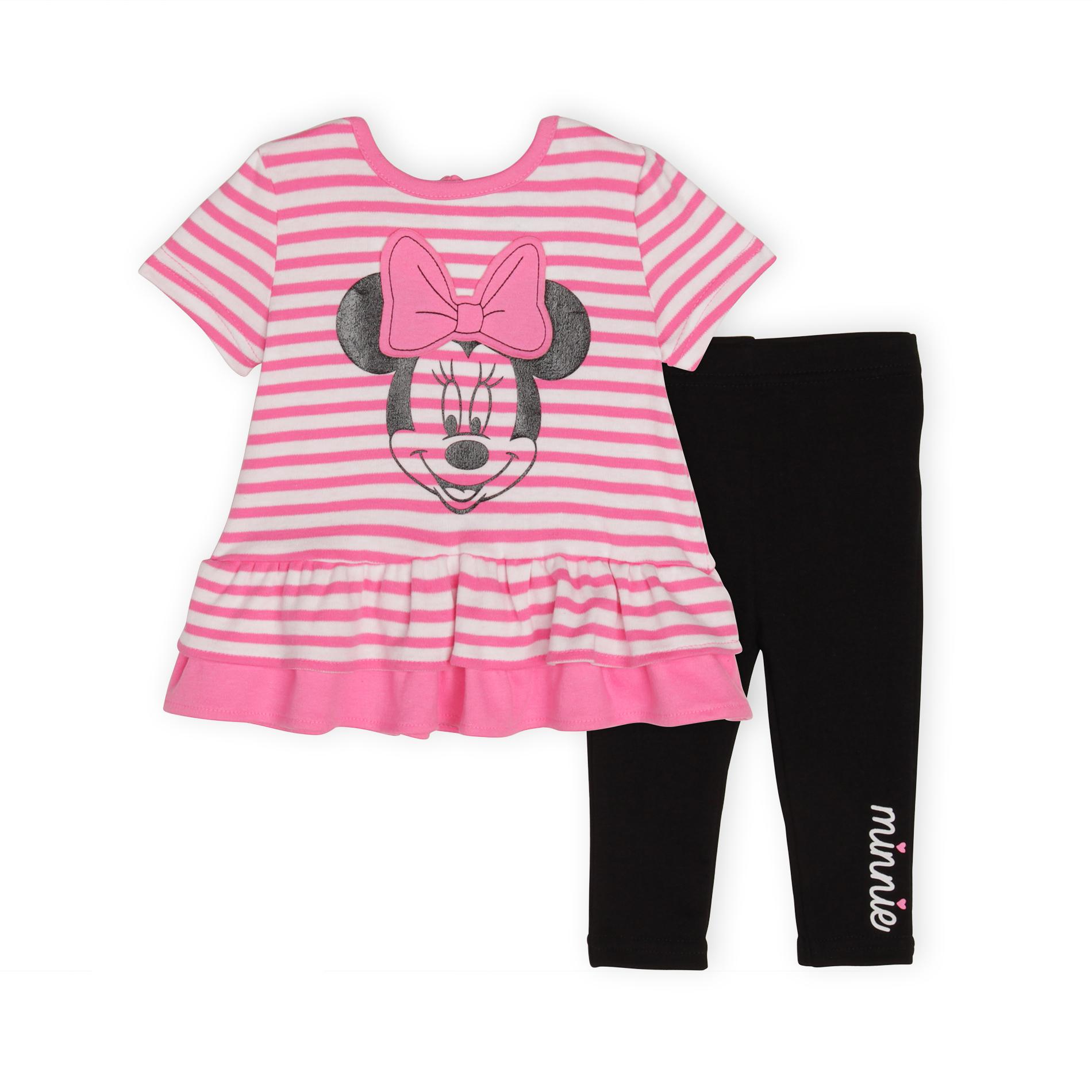 Disney Minnie Mouse Newborn & Infant Girl's Tunic Top & Leggings
