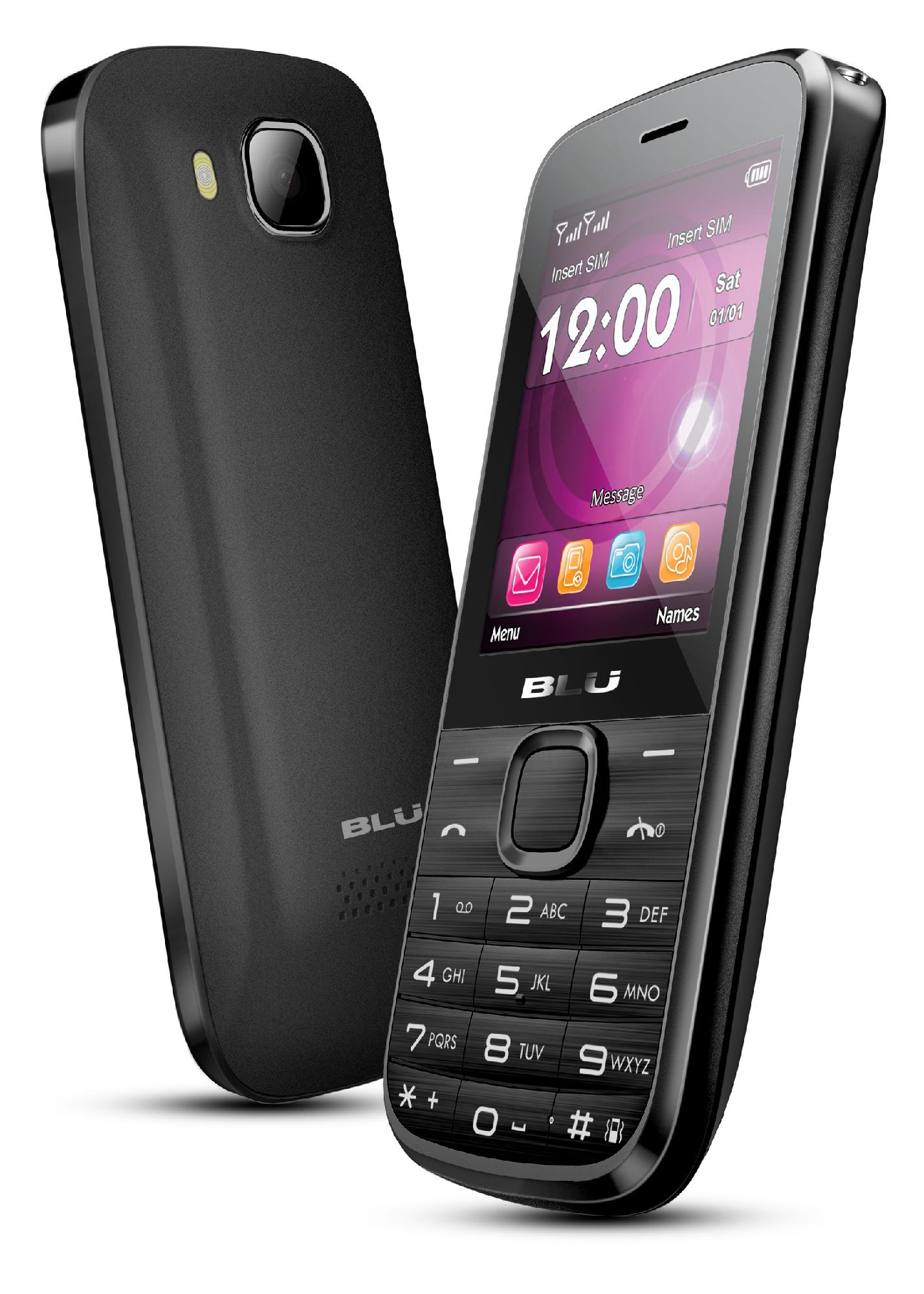 BLU Diva T272T Unlocked GSM Dual SIM Cell Phone   Black