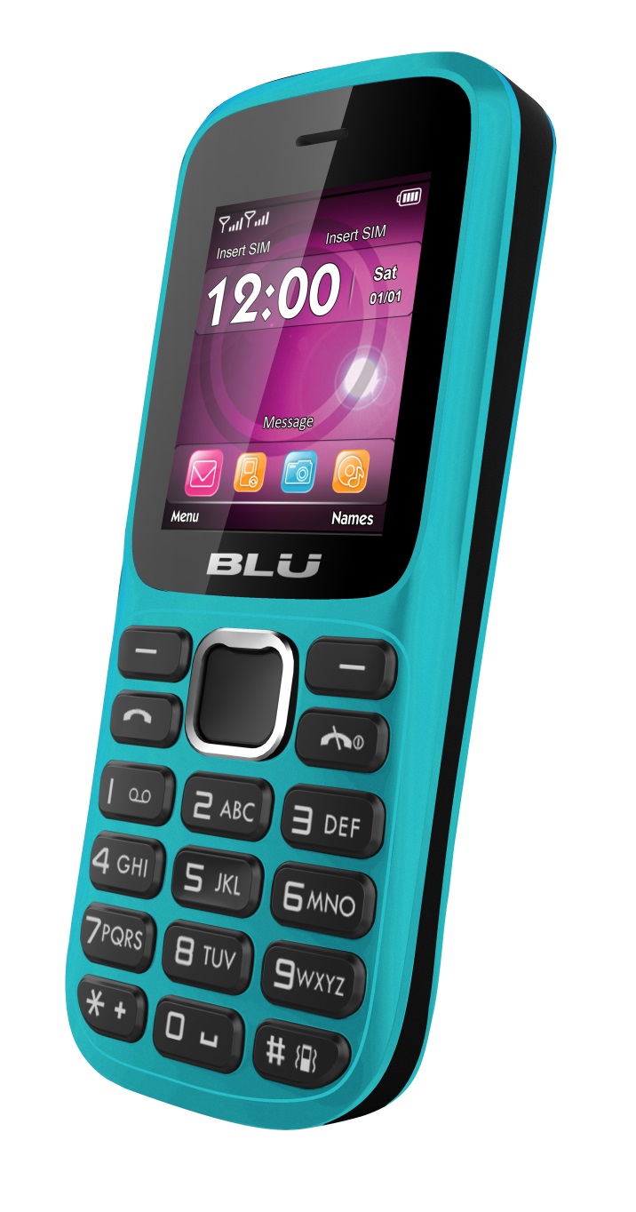 BLU Aria T174i Unlocked GSM Dual SIM Cell Phone   Blue