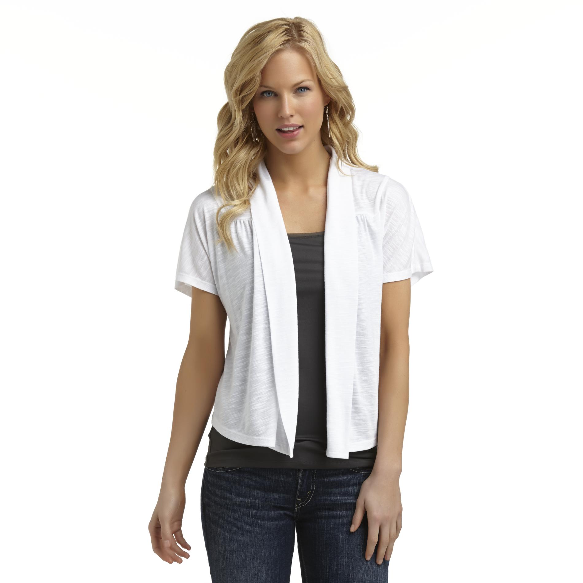 Attention Women's Fly-Away Short-Sleeve Cardigan