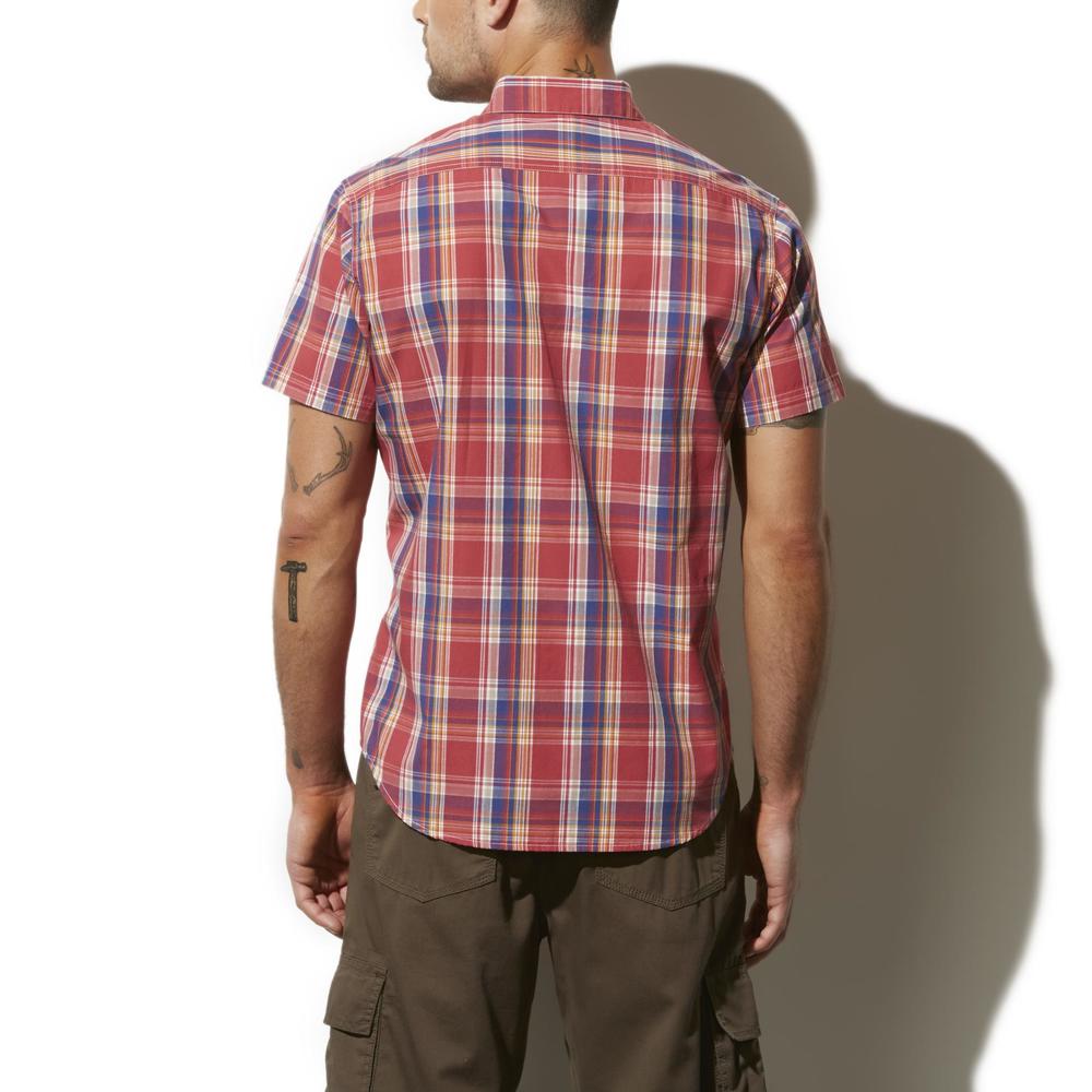 Adam Levine Men's Short-Sleeve Shirt - Plaid