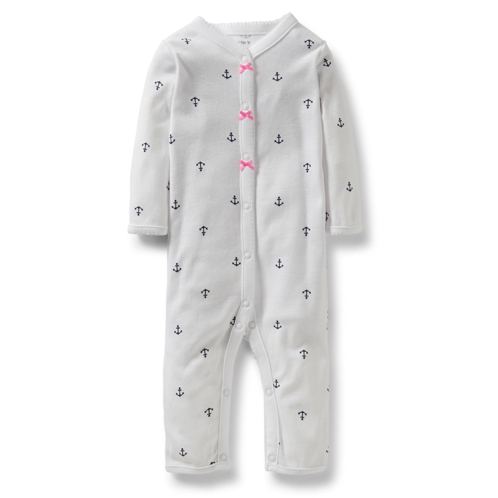 Carter's Newborn Girl's Sleeper Pajamas - Anchors
