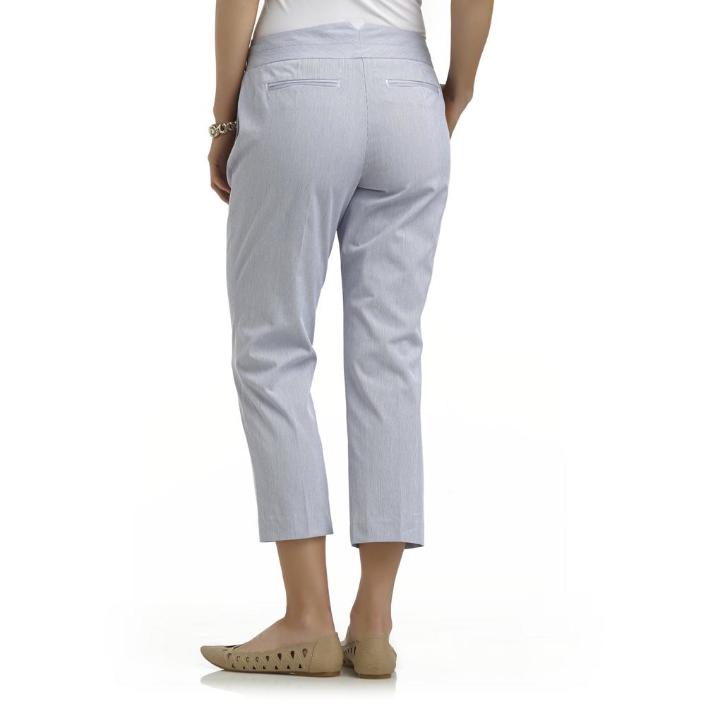 Attention Women's Contemporary-Fit Capri Pants - Seersucker