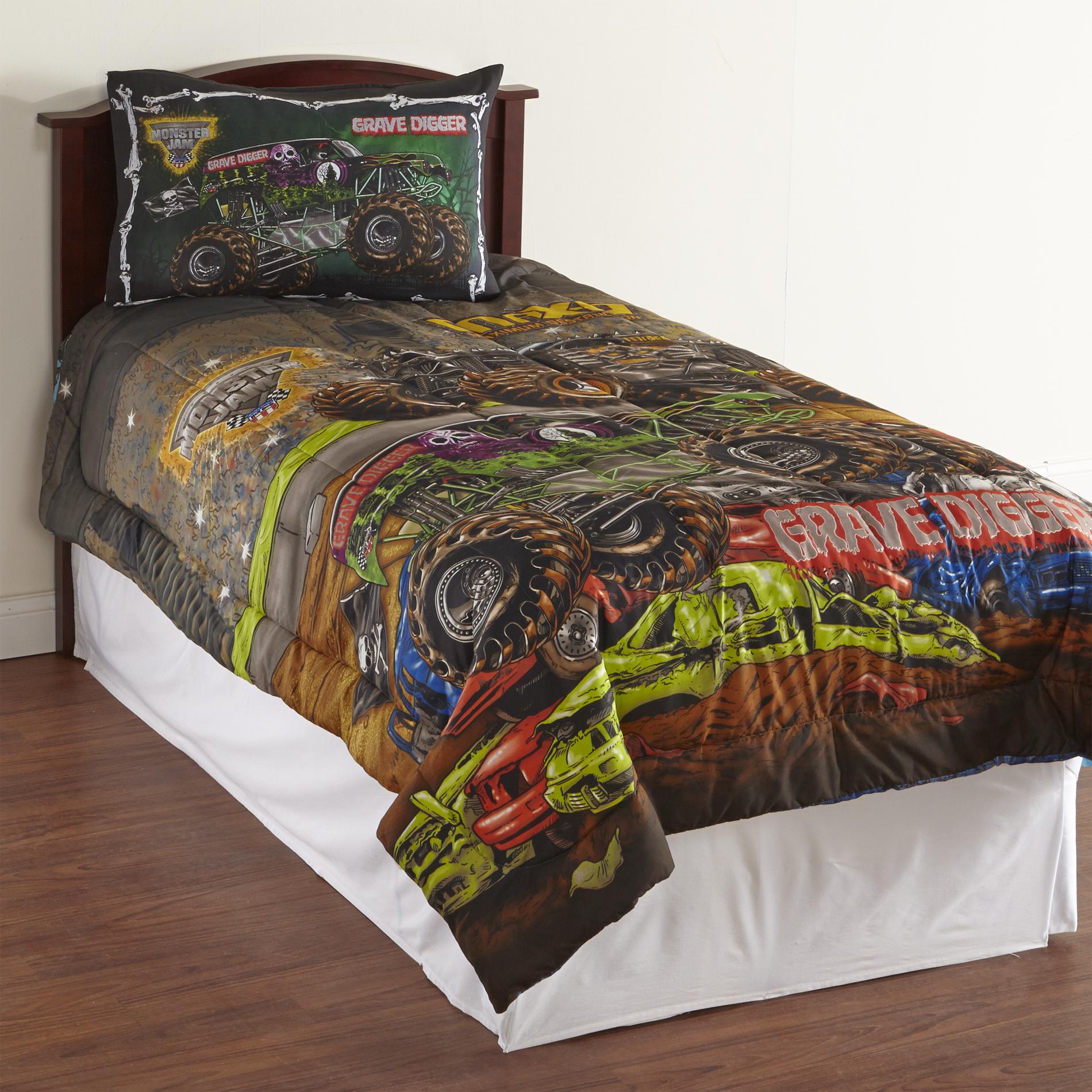 Monster Trucks For Sale >> Monster Jam Boy's Microfiber Comforter - Monster Trucks Monster Trucks For Sale >> Monster Jam Boy's Microfiber Comforter - Monster Trucks