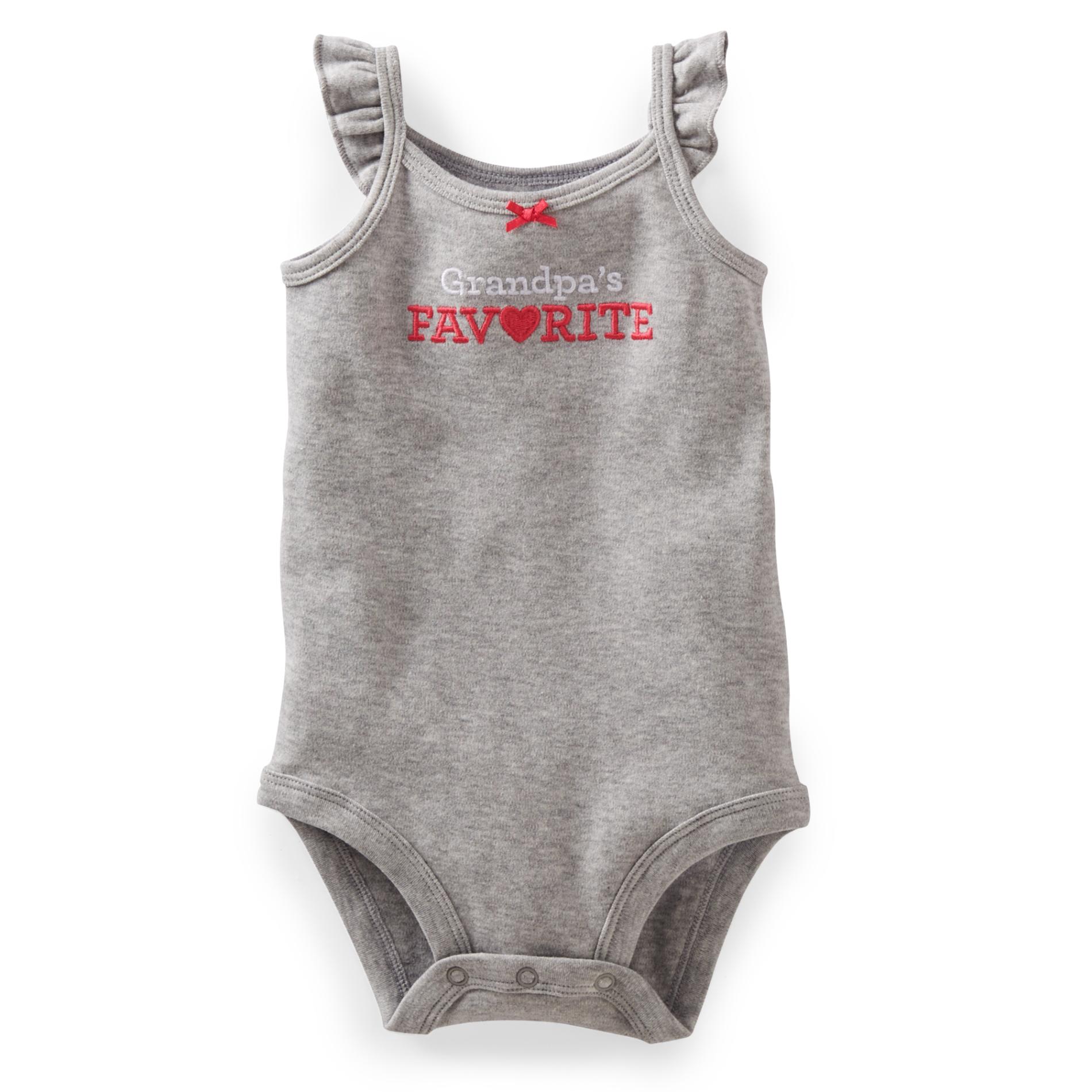 Carter's Newborn & Infant Girl's Sleeveless Bodysuit - Grandpa's Favorite
