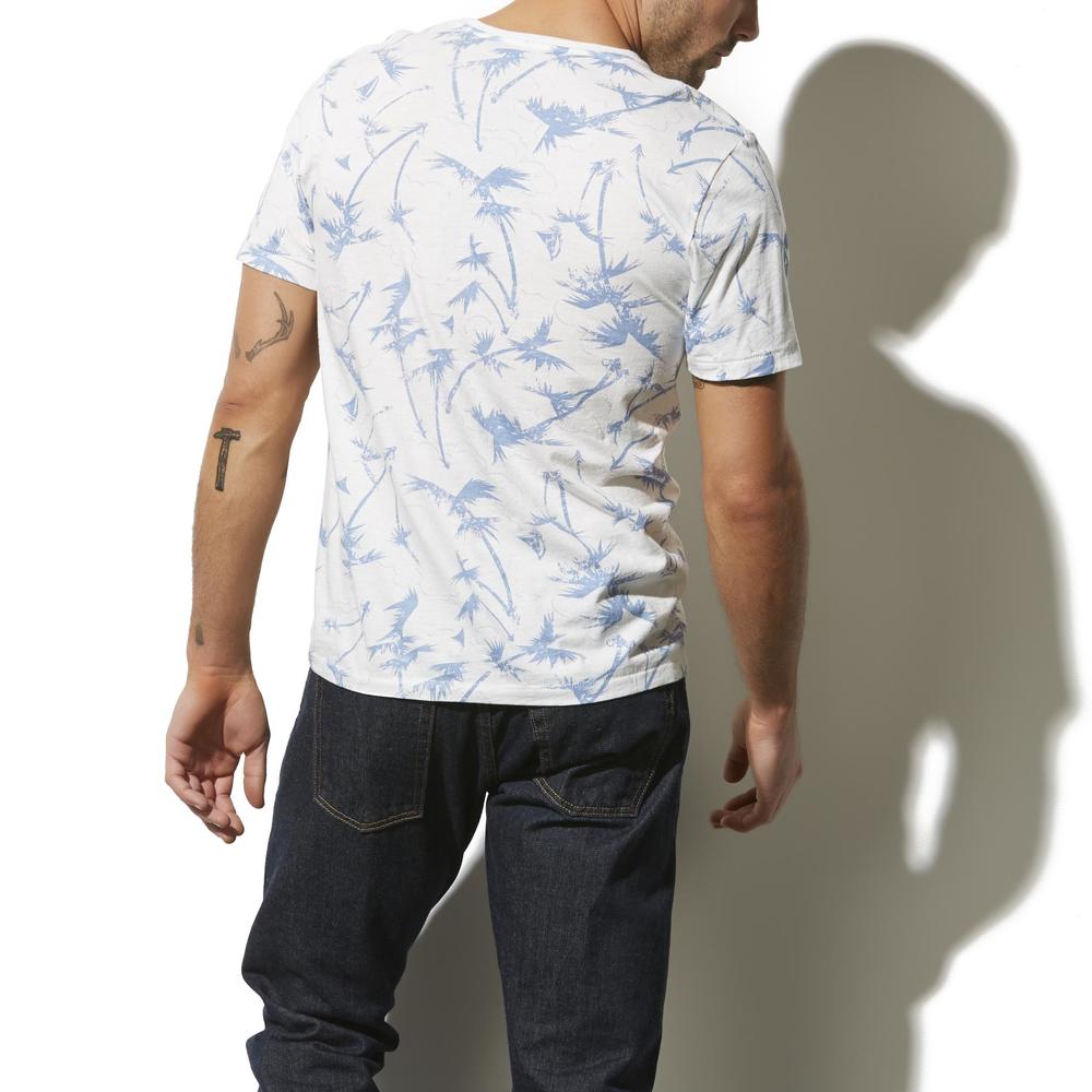 Adam Levine Men's Pocket T-Shirt - Palm Trees