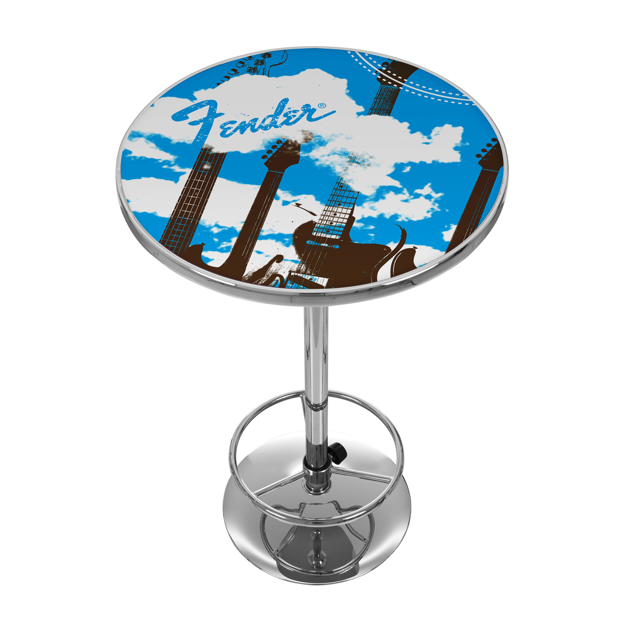 Trademark Global Fender Guitar in the Clouds Pub Table