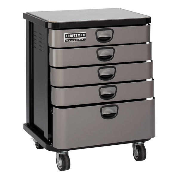 Craftsman 59130 5 Drawer Mobile Cabinet Platinum Sears Outlet